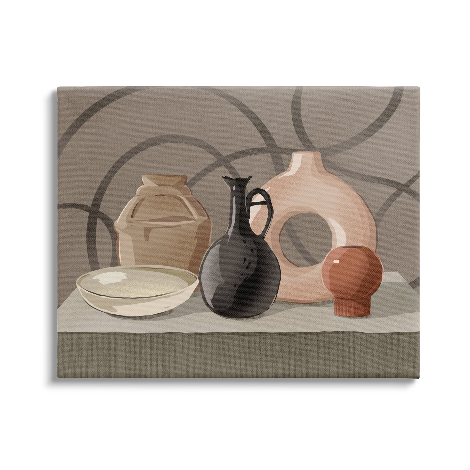 Stupell Industries Sleek Pottery Vase Still Life Spiral Pattern Canvas Wall Art, 48 x 36, Design by Ziwei Li