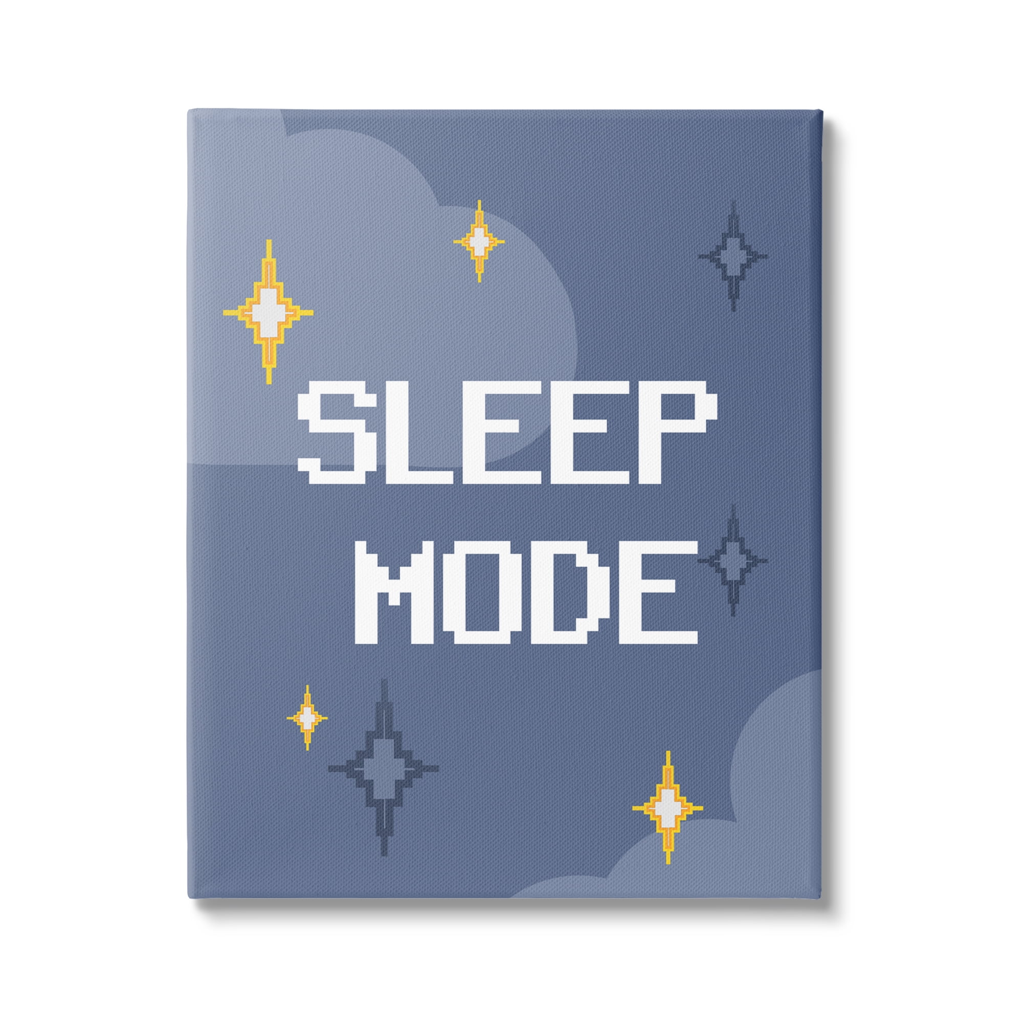 Stupell Industries Sleep Mode Pixel Stars Nature Painting Gallery Wrapped Canvas Print Wall Art, 36 x 48