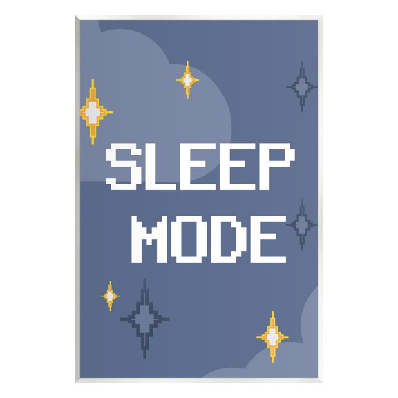 Stupell Industries Sleep Mode Pixel Stars Nature Painting Unframed Art Print Wall Art, 10 x 15