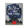 thumbnail image 1 of Stupell Industries Sleep Under the Stars Mountain Camping Tent Grain Pattern Canvas Wall Art, 30 x 40, Design by Linda Birtel, 1 of 5