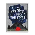 thumbnail image 1 of Stupell Industries Sleep Under the Stars Mountain Camping Tent Grain Pattern Framed Wall Art, 11 x 14, Design by Linda Birtel, 1 of 5