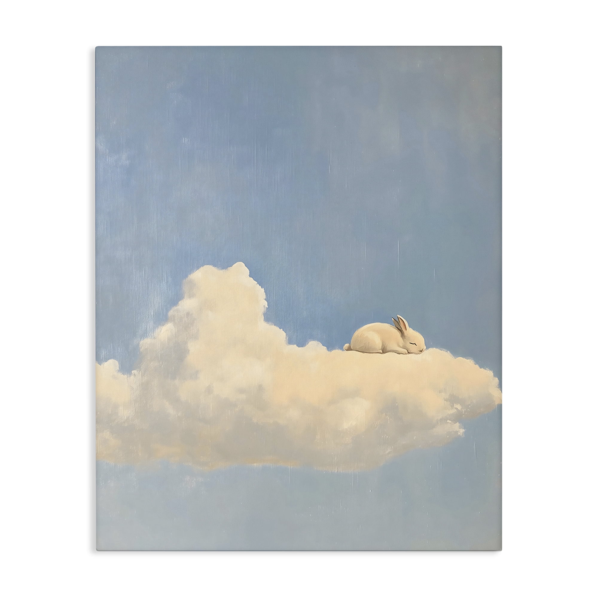 Stupell Industries Sleeping Bunny on Cloud Canvas Wall Art, design by The Prints Vibe