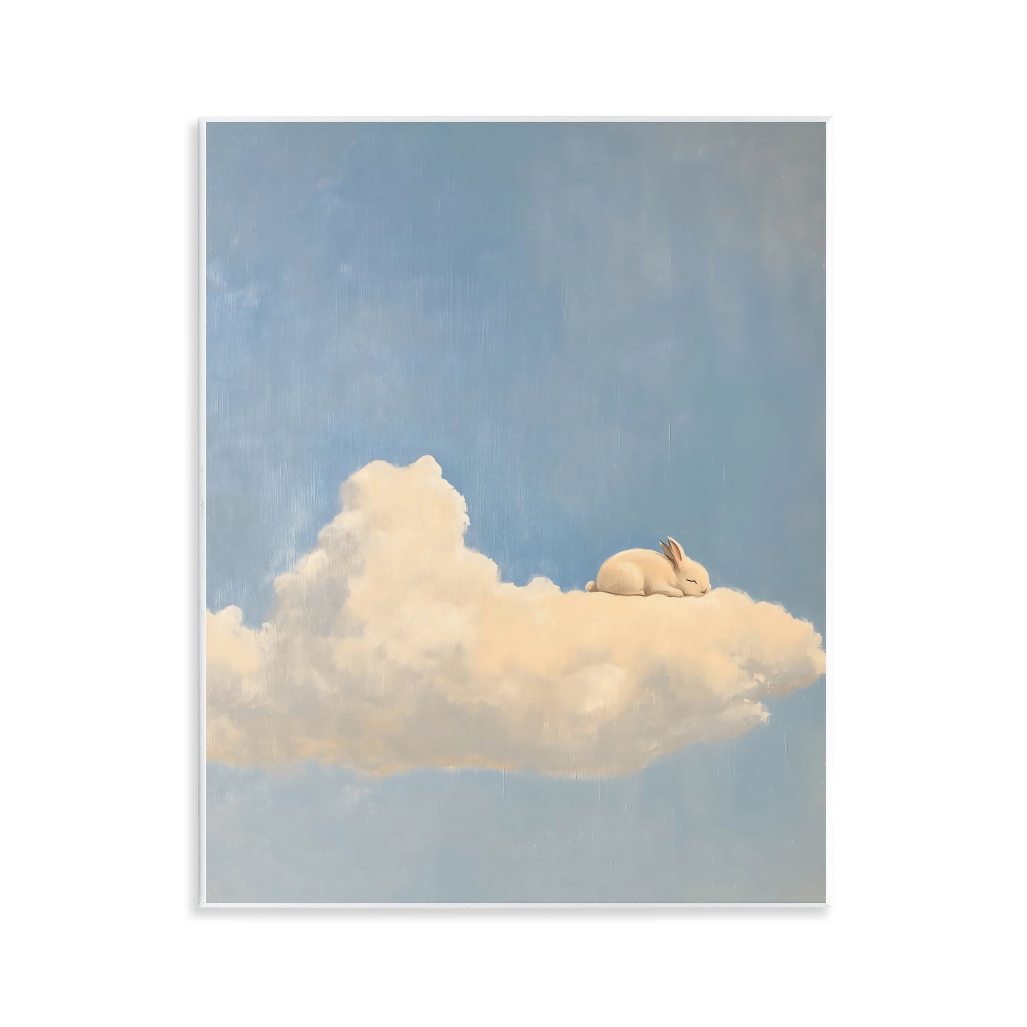 Stupell Industries Sleeping Bunny on Cloud Wall Plaque Art, design by The Prints Vibe