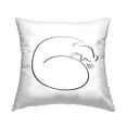thumbnail image 1 of Stupell Industries Sleeping Cat Line Doodle Printed Throw Pillow Design by Lil' Rue, 1 of 6