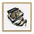 thumbnail image 1 of Stupell Industries Contemporary Sleeping Cat in Shoe Box Gold Floating Frame Canvas Art, 18 x 18, by Amanda Greenwood, 1 of 8