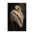 thumbnail image 1 of Stupell Industries Coastal Sleeping Egret in Golden Light White Framed Giclee Art, 12 x 18, by Petals Prints Design, 1 of 8
