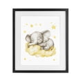 thumbnail image 1 of Stupell Industries Eclectic Sleeping Elephant on Yellow Cloud Black Framed Print Under Glass, 13 x 16, by LSR Design Studio, 1 of 8