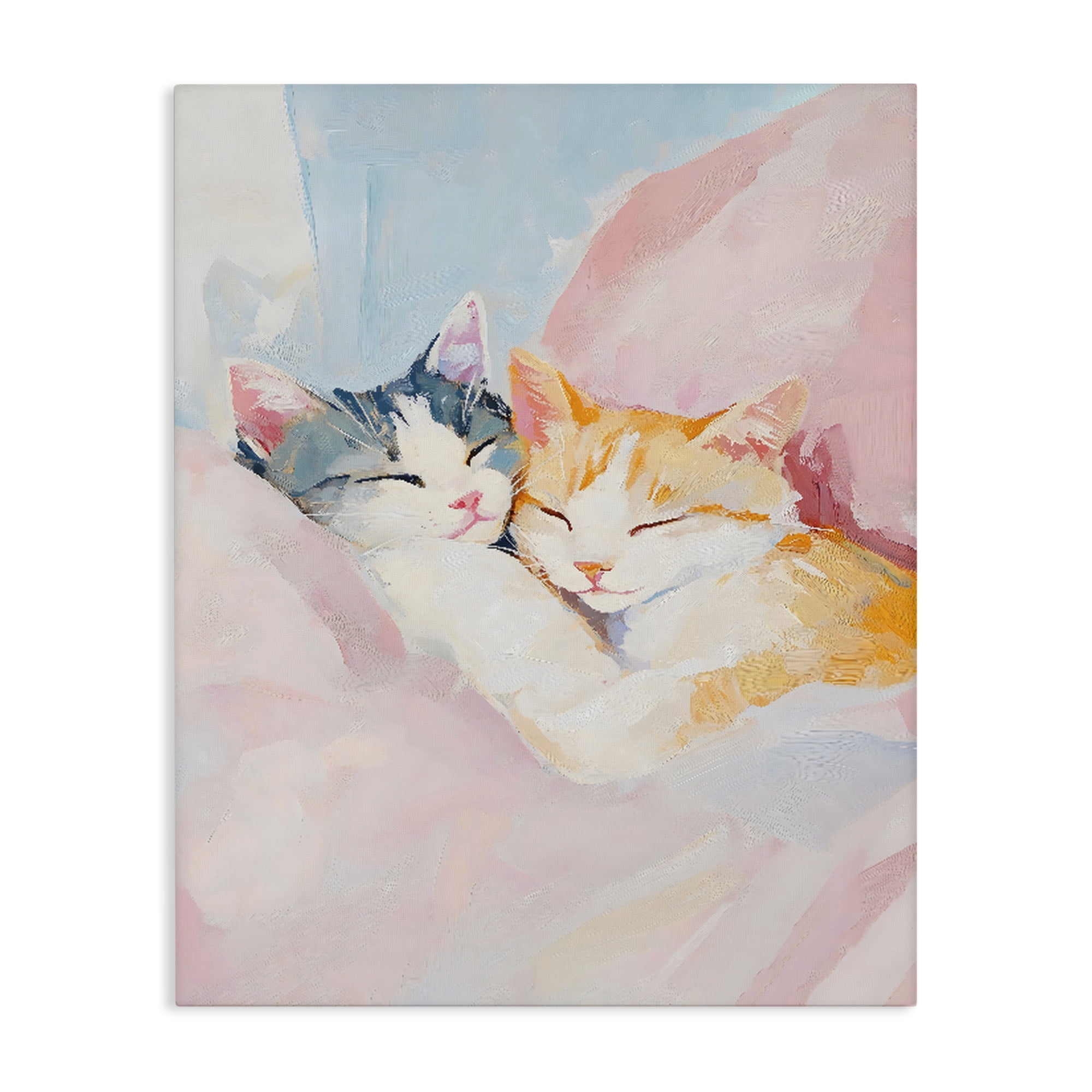 Stupell Industries Sleeping Kittens Embrace Canvas Wall Art, design by The Prints Vibe