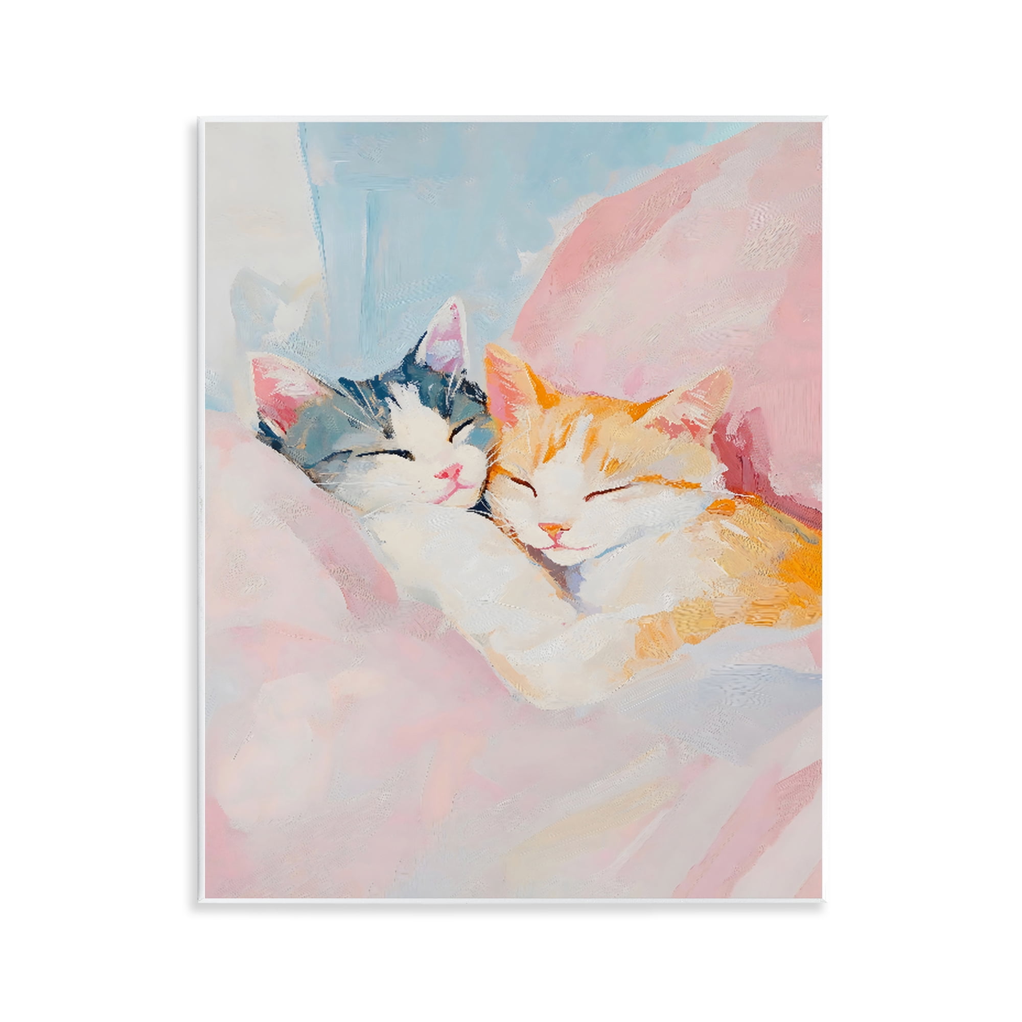 Stupell Industries Sleeping Kittens Embrace Wall Plaque Art, design by The Prints Vibe