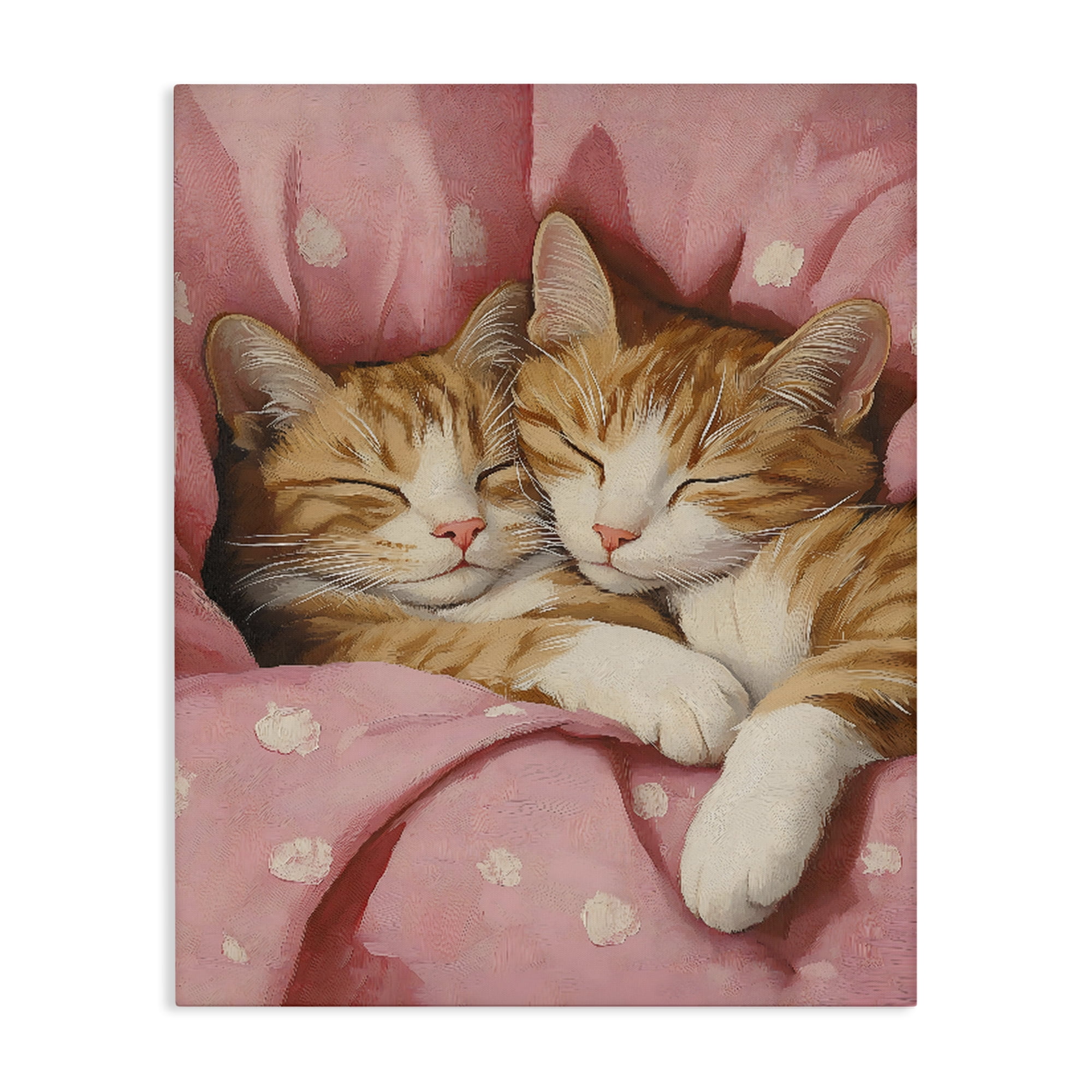 Stupell Industries Sleeping Orange Cats Embrace Canvas Wall Art, design by The Prints Vibe