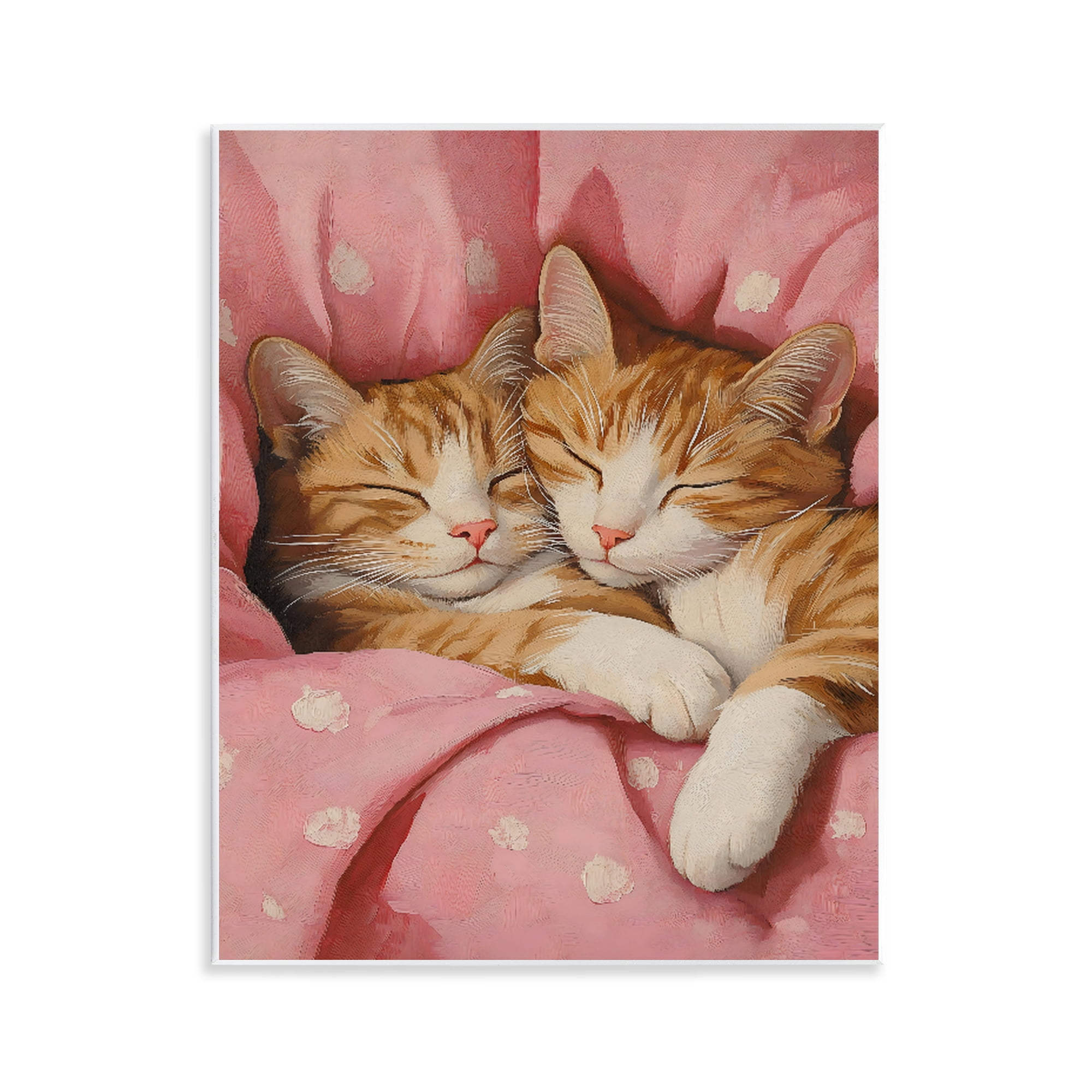 Stupell Industries Sleeping Orange Cats Embrace Wall Plaque Art, design by The Prints Vibe