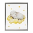 thumbnail image 1 of Stupell Industries Eclectic Sleeping Sheep on Yellow Cloud Gray Floating Frame Canvas Art, 25 x 31, by LSR Design Studio, 1 of 8