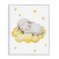thumbnail image 1 of Stupell Industries Eclectic Sleeping Sheep on Yellow Cloud White Framed Giclee Art, 24 x 30, by LSR Design Studio, 1 of 8