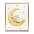 thumbnail image 1 of Stupell Industries Bohemian Sleeping Sheep on Yellow Moon Gold Floating Frame Canvas Art, 17 x 21, by LSR Design Studio, 1 of 8