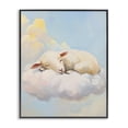 thumbnail image 1 of Stupell Industries Contemporary Sleeping Sheep on a Cloud Black Framed Giclee Art, 11 x 14, by The Prints Vibe, 1 of 8