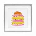 thumbnail image 1 of Stupell Industries Sleepy Cozy Orange Cat Gray Framed Print Under Glass design by Angie Rozelaar, 16 x 16, 1 of 10