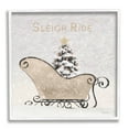 thumbnail image 1 of Stupell Industries Sleigh Ride Winter Scene Holiday Painting White Framed Art Print Wall Art, 17 x 17, 1 of 9