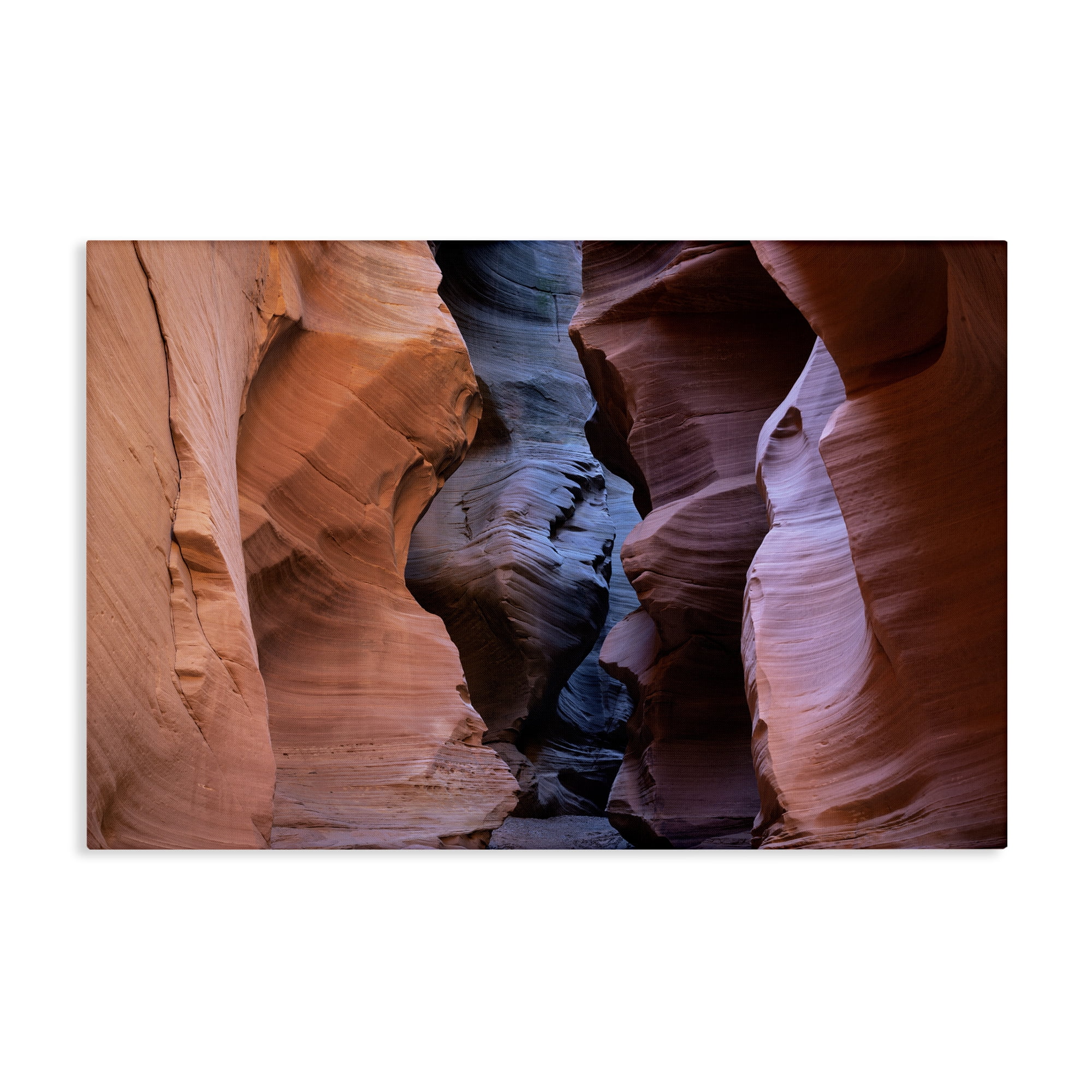 Stupell Industries Slot Canyon View Landscape Photography Gallery Wrapped Canvas Art Print Wall Art, 45 x 30