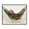thumbnail image 1 of Stupell Industries Eclectic Sloth On The Hammock Black Framed Giclee Art, 20 x 16, by George Dyachenko, 1 of 8