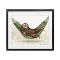 thumbnail image 1 of Stupell Industries Eclectic Sloth On The Hammock Black Framed Print Under Glass, 21 x 17, by George Dyachenko, 1 of 8