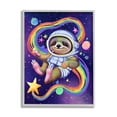 thumbnail image 1 of Stupell Industries Sloth in Outer Space Animals & Insects Painting Gray Framed Art Print Wall Art, 11 x 14, 1 of 9