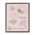 thumbnail image 1 of Stupell Industries Coastal Slow Beach Living Brown Floating Frame Canvas Art, 25 x 31, by The Prints Vibe, 1 of 8