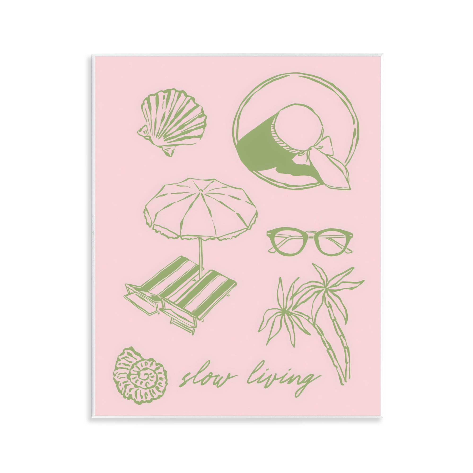 Stupell Industries Slow Beach Living Wall Plaque Art, design by The Prints Vibe