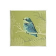 thumbnail image 1 of Stupell Industries Small Blue Bird Perched Modern Layered Botanicals Graphic Art Unframed Art Print Wall Art, Design by Verbrugge Watercolor, 1 of 5
