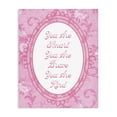 thumbnail image 1 of Stupell Industries Shabby Chic Smart Brave & Kind Ornate Pink Canvas Art, 16 x 20, by Lil' Rue, 1 of 8