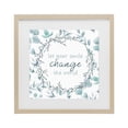 thumbnail image 1 of Stupell Industries Farmhouse Smile Change The World Birch Framed Print Under Glass, 13 x 13, by Kim Allen, 1 of 8
