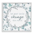 thumbnail image 1 of Stupell Industries Farmhouse Smile Change The World White Framed Giclee Art, 24 x 24, by Kim Allen, 1 of 8