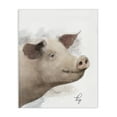 thumbnail image 1 of Stupell Industries Smiling Farm Pig Animals Painting Wrapped Canvas Art Print Wall Art, 16 x 20, 1 of 8