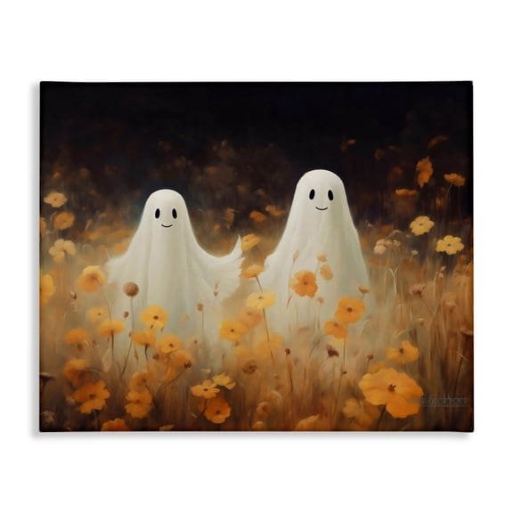 Smiling Ghosts in Poppy Field Canvas Art, 30 x 24, Made In USA
