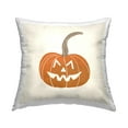 thumbnail image 1 of Stupell Industries Smiling Halloween Jack-o-Lantern Printed Throw Pillow Design by Taylor Shannon Designs, 1 of 6