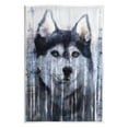 thumbnail image 1 of Stupell Industries Smiling Husky Dog Rustic Birch Tree Overlay Graphic Art Unframed Art Print Wall Art, Design by Kamdon Kreations, 1 of 6