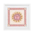 thumbnail image 1 of Stupell Industries Eclectic Smiling Sun with Pink Border White Framed Print Under Glass, 16 x 16, by Two If By Sea Studios, 1 of 8