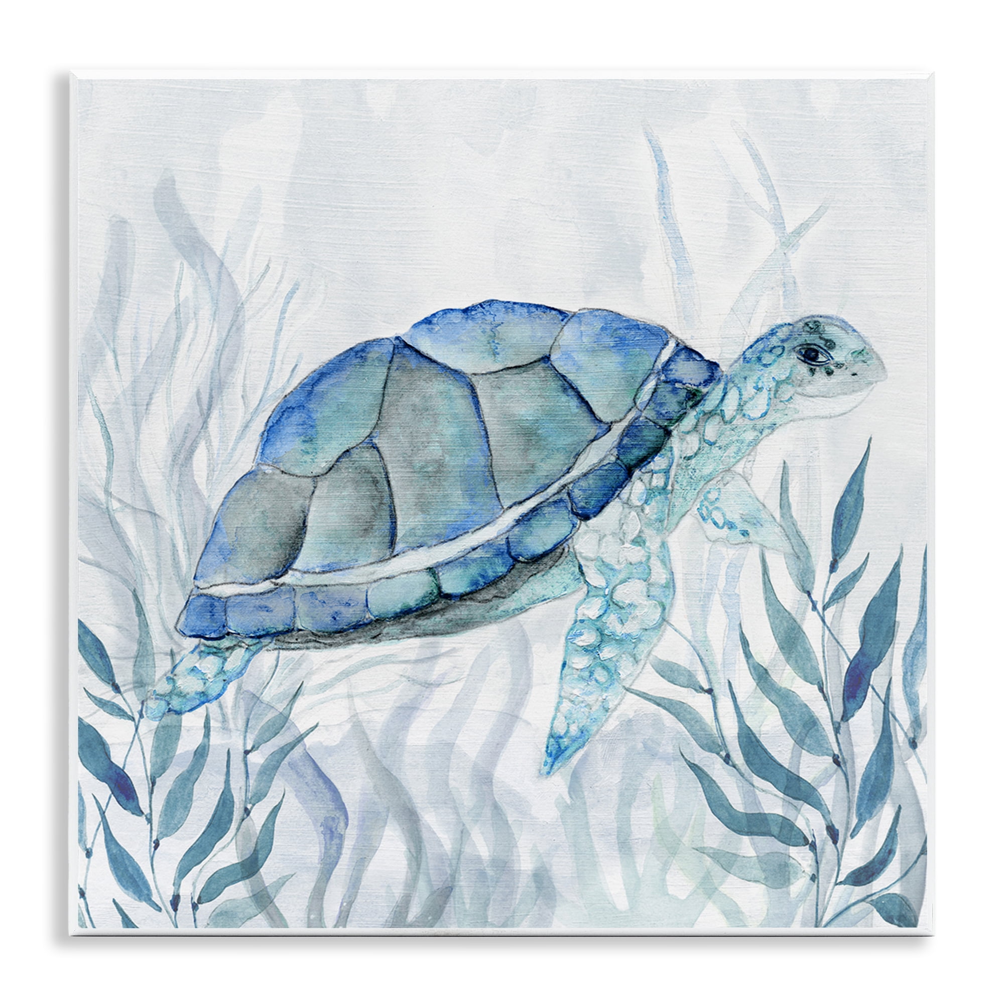 Stupell Industries Smiling Turtle Gaze Wall Plaque Art, design by Janet Tava
