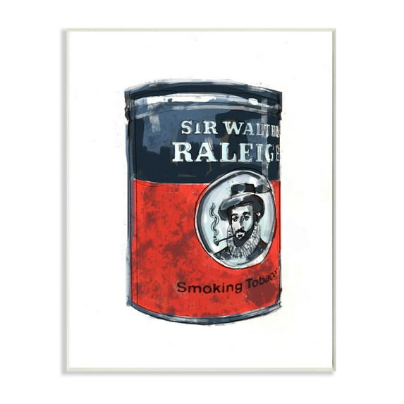 Stupell Industries Smoking Tobacco Painted Can Design Paintings Unframed Art Print Wall Art, 13x19, by Karen Dreyfus
