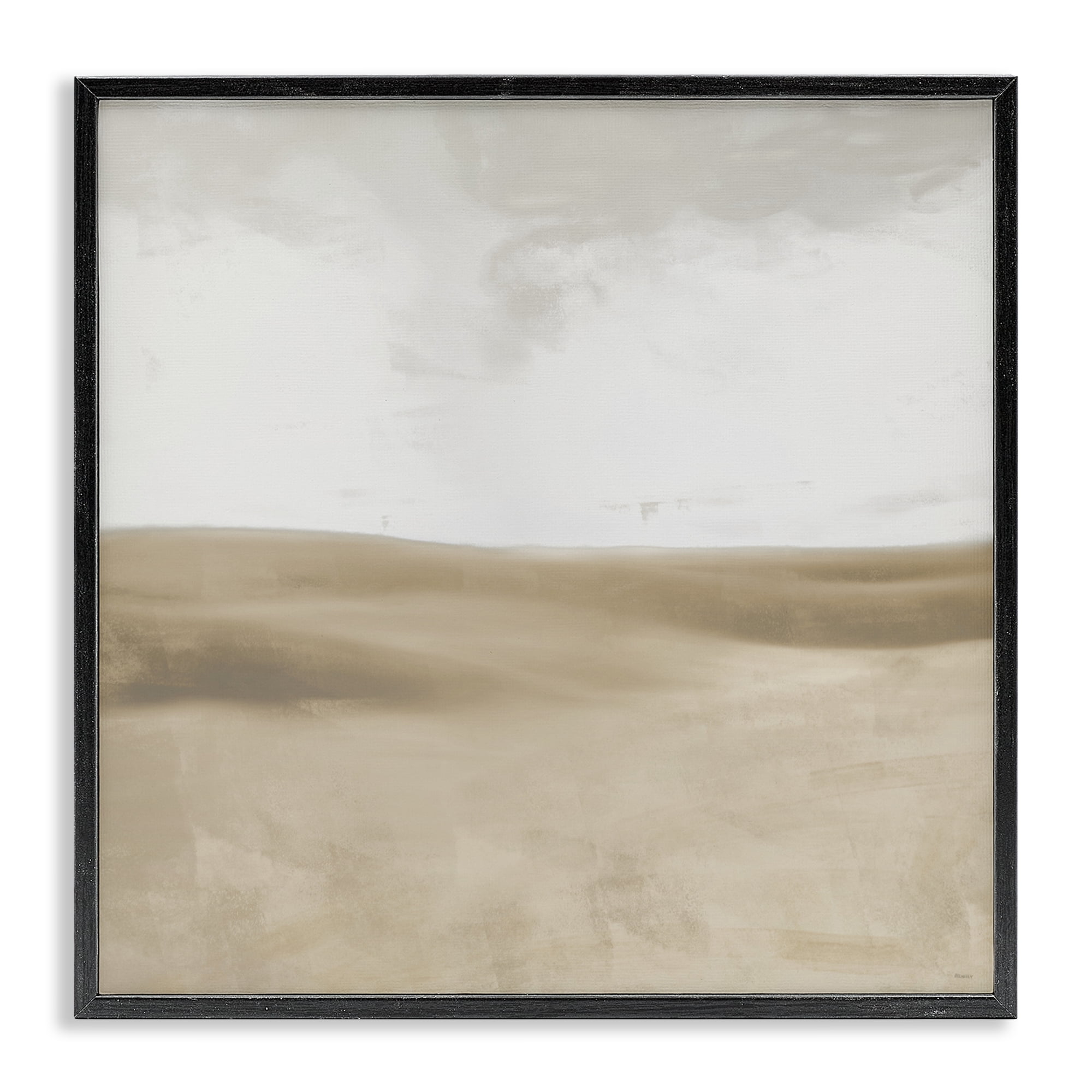 Stupell Industries Smooth Neutral Hills Black Framed Giclee Art, design by Dan Meneely