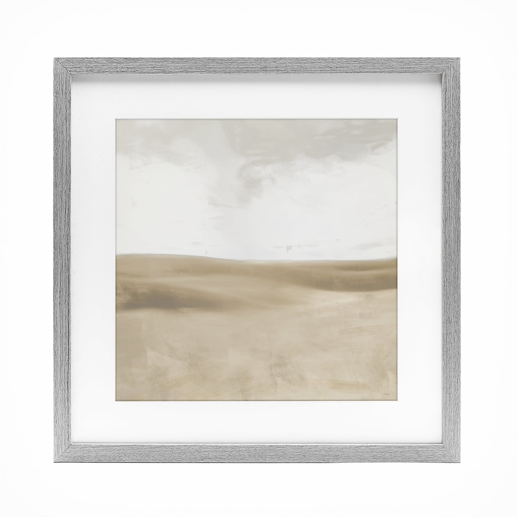 Stupell Industries Smooth Neutral Hills Gray Framed Print Under Glass, design by Dan Meneely
