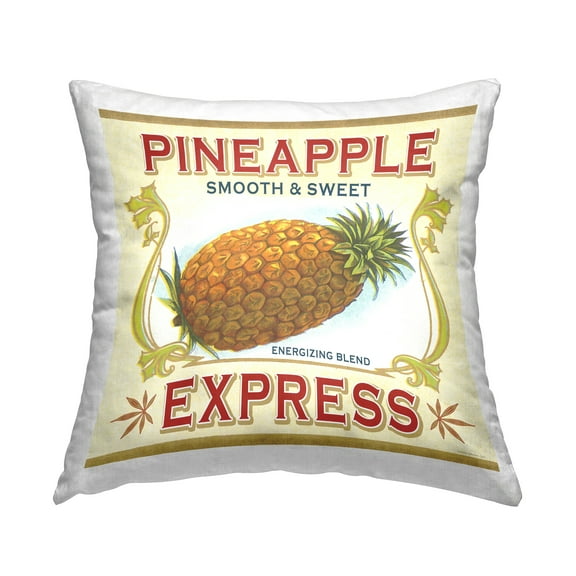 Stupell Industries Smooth & Sweet Pineapple Decorative Printed Throw Pillow Design by Classic Cannabis/Life Is High.
