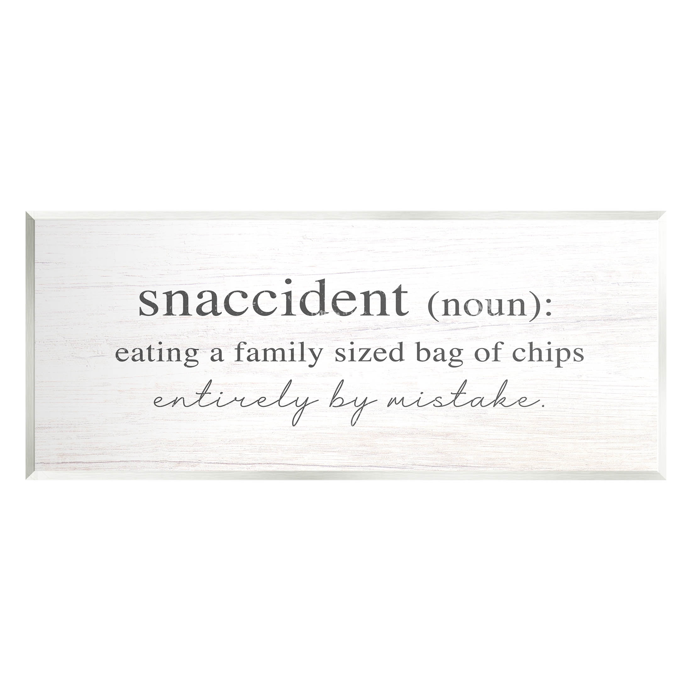Stupell Industries Snaccident Definition Funny Kitchen Graphic Art Unframed Art Print Wall Art, Design by Lil' Rue