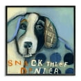 thumbnail image 1 of Stupell Industries Snack Thief Denier Dog Black Framed Giclee Art design by Stacy Milrany, 24 x 24, 1 of 8