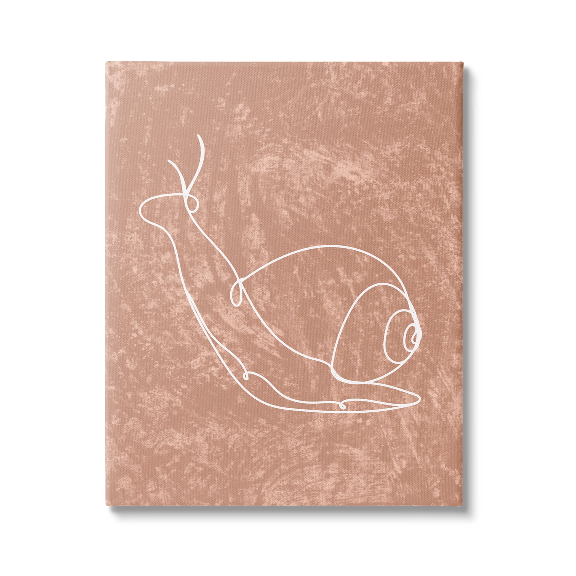 Stupell Industries Snail Line Drawing Animals & Insects Painting Gallery Wrapped Canvas Art Print Wall Art, 16 x 20