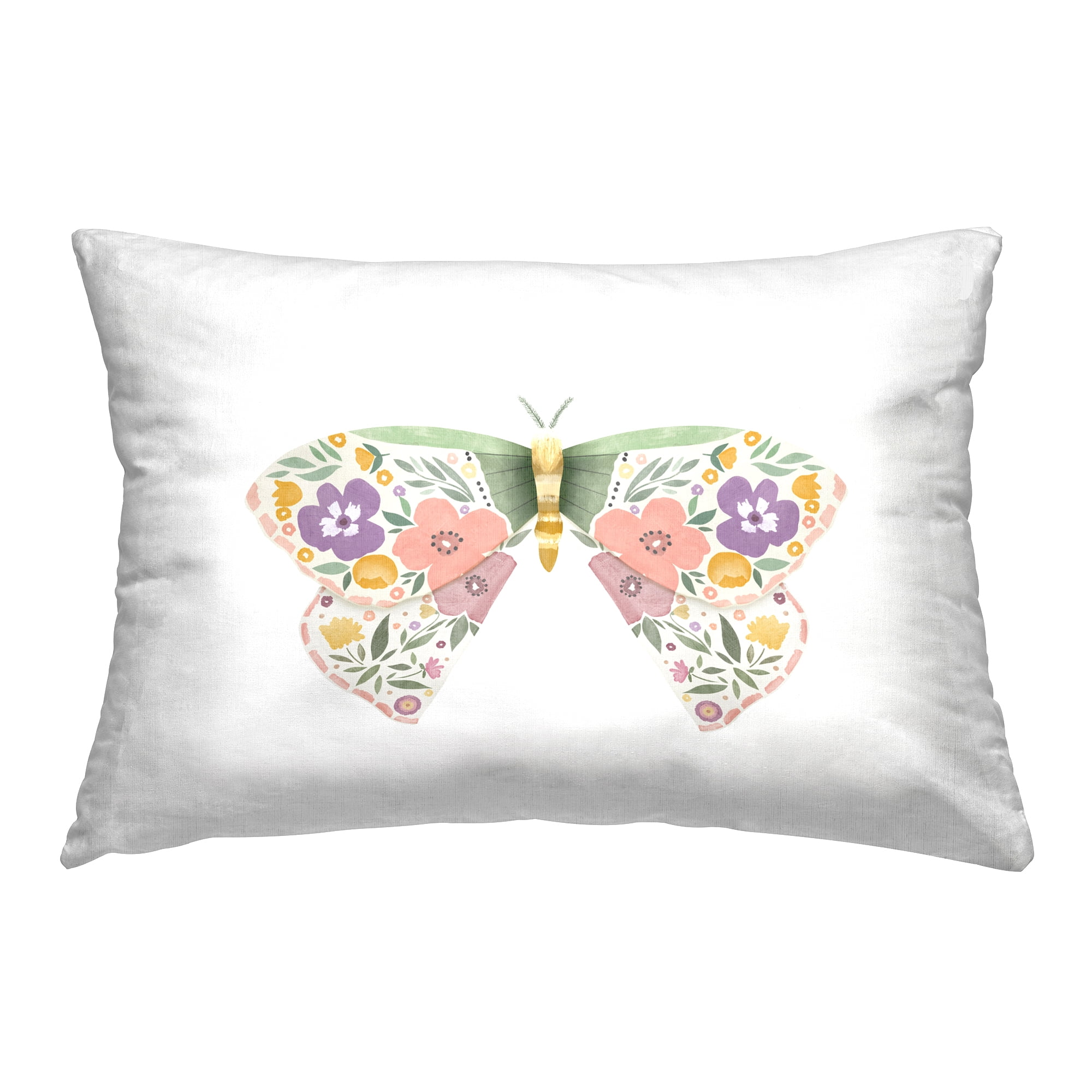 Stupell Industries Snail & Natural Mushrooms Decorative Printed Throw Pillow Design by Kim Allen.
