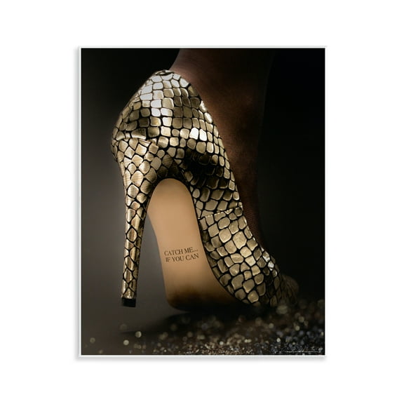 Stupell Industries Snake Pattern Heels Fashion Painting Unframed Art Print Wall Art, 11 x 14