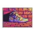 thumbnail image 1 of Stupell Industries Modern Sneaker with Vibrant Geometric Hues Gray Framed Giclee Art, 30 x 20, by Creative Studio, 1 of 8