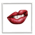 thumbnail image 1 of Stupell Industries Sneering Lips Bold Emotion Red Lipstick Teeth, 24 x 24, Designed by Grace Popp, 1 of 6