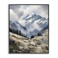 thumbnail image 1 of Stupell Industries Traditional Snow Caps Mountain Peaks Black Framed Giclee Art, 11 x 14, by Franklyn Gregory, 1 of 8