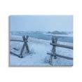 thumbnail image 1 of Stupell Industries Snow Covered Fields Country Fences Winter Landscape Photograph Gallery Wrapped Canvas Print Wall Art, Design by Steve Smith, 1 of 5